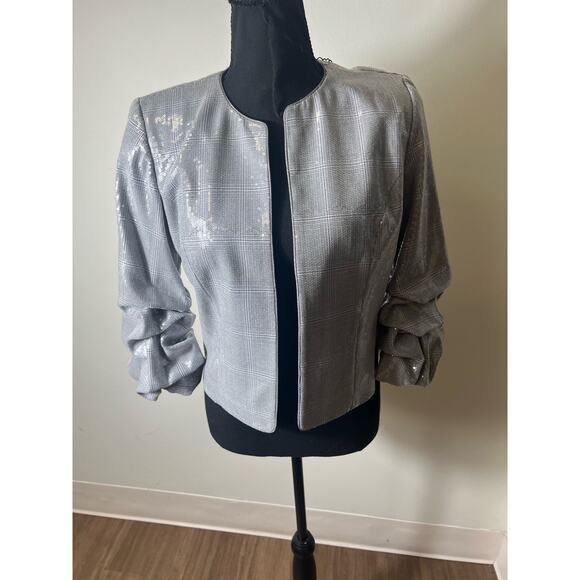 Alberto Makali Grey and Sequin Blazer size Small - Picture 1 of 6